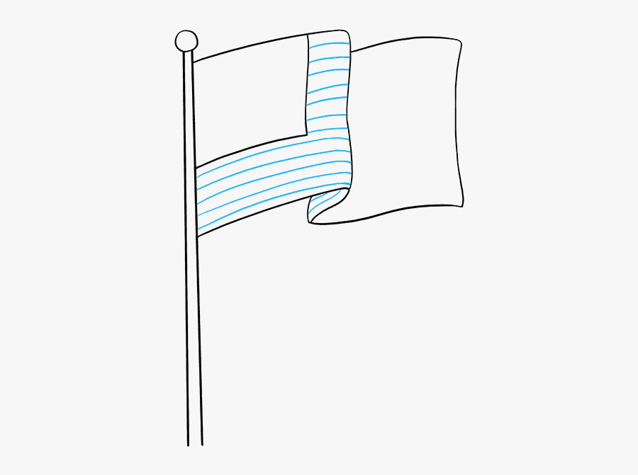 How To Draw American Flag - Draw Flag, Transparent Clipart