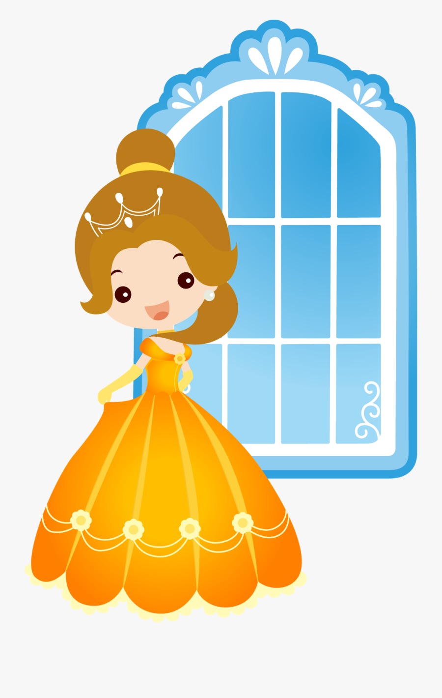 A Bela E A Fera Girl Clipart, Girl Boards, Princess - Disney Prince Png Free Download, Transparent Clipart