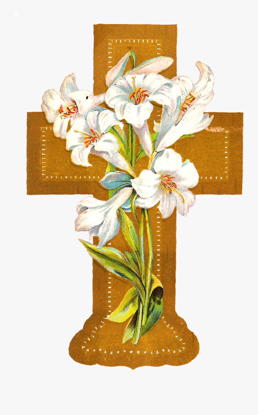 Free Cross Flowers Cliparts, Download Free Clip Art, - Cross With Flowers Clip Art, Transparent Clipart