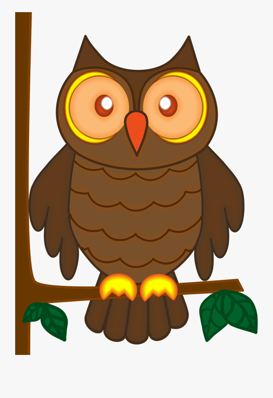 Owl On Branch Clip Art - Clipart Picture Of Owl, Transparent Clipart