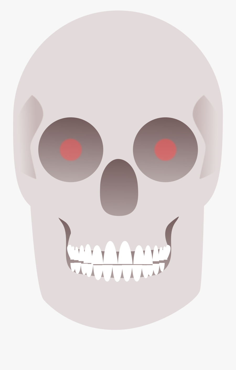 Skull Clipart Red - Skull, Transparent Clipart