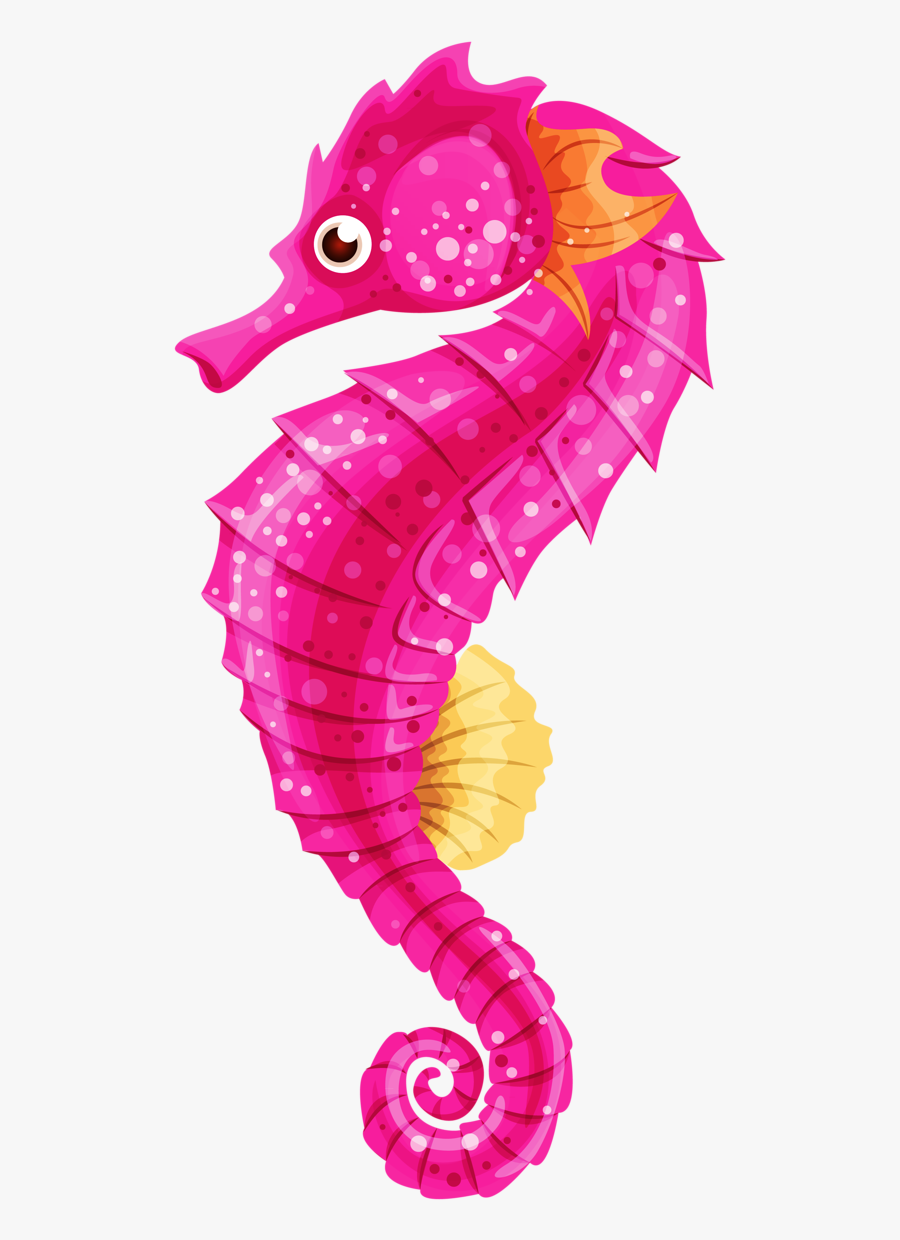 Seahorse Pink Mermaid Clipart, Transparent Clipart