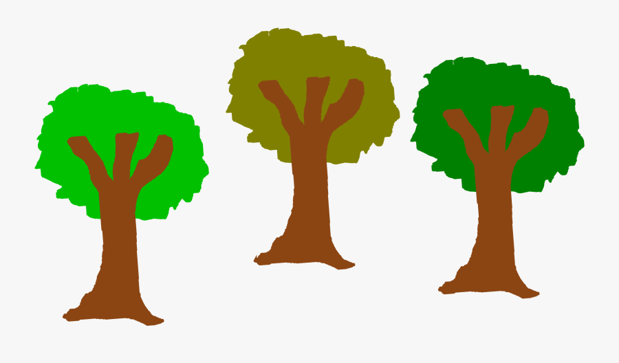 Clipart The Three Trees - Clip Art 3 Trees, Transparent Clipart