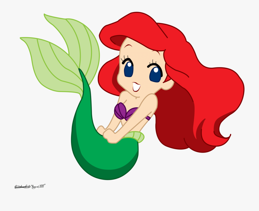 The Little Mermaid Clipart For Printable - Cartoon Cute Princess Drawing, Transparent Clipart