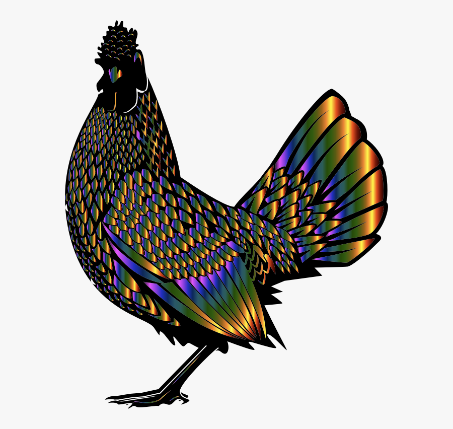 Rooster Chicken Poultry Farming Fowl Animal - Gold Rooster Png, Transparent Clipart