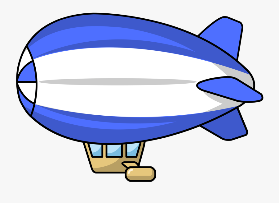Transparent Train Clipart - Blimp Png, Transparent Clipart