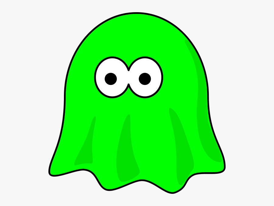 Green Ghost Clipart, Transparent Clipart