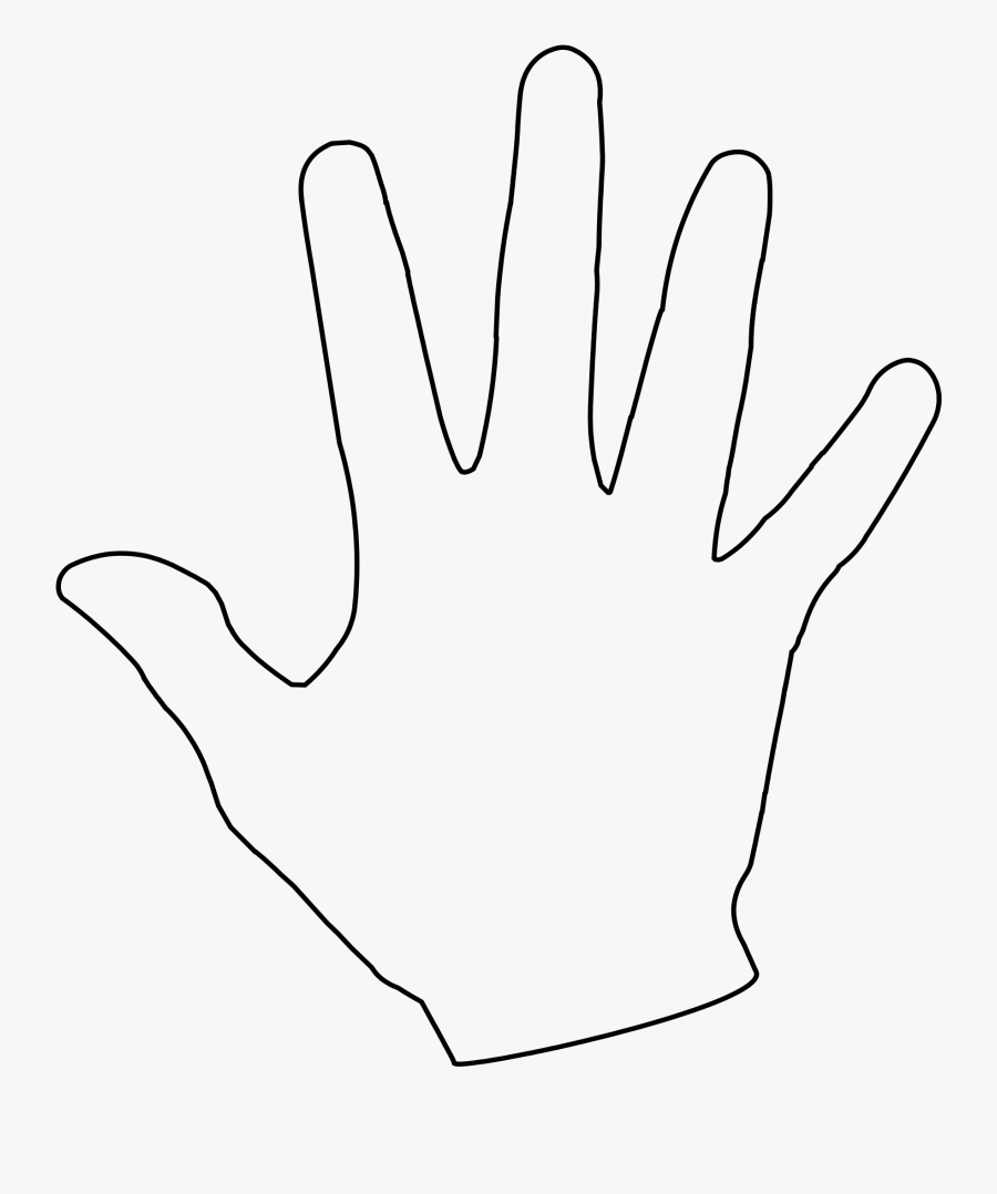Clipart For Kids Free - Printable Clip Art Hand Print, Transparent Clipart