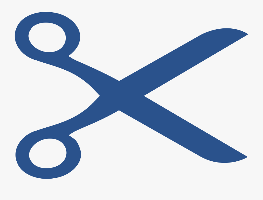 Openclipart Scissors Logo In Blue - Blue Scissors Clip Art, Transparent Clipart