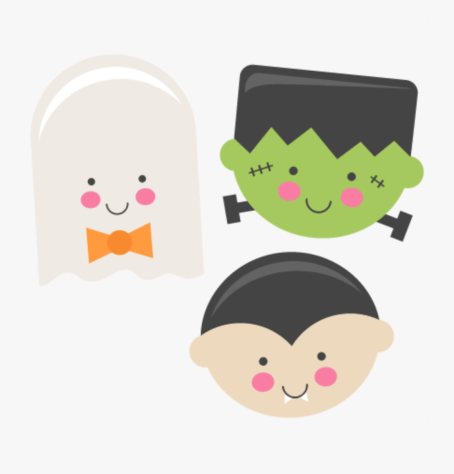 Ghost Clipart Svg - Cute Frankenstein Clip Art, Transparent Clipart