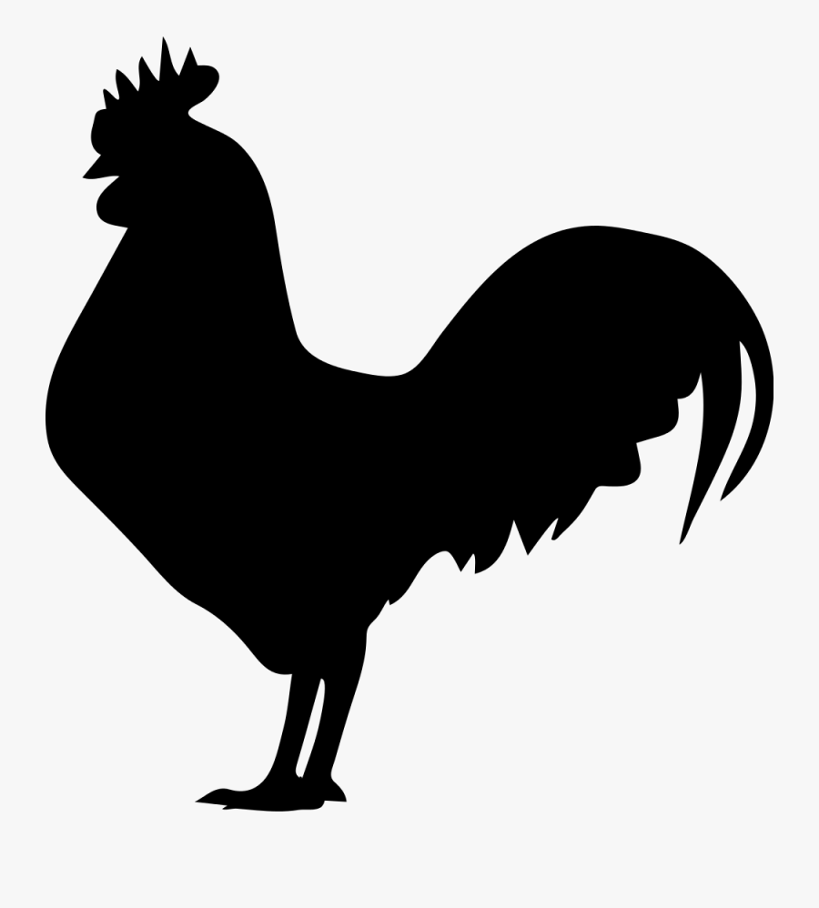 Vector Chicken Silhouette At Getdrawings - Rooster Svg, Transparent Clipart