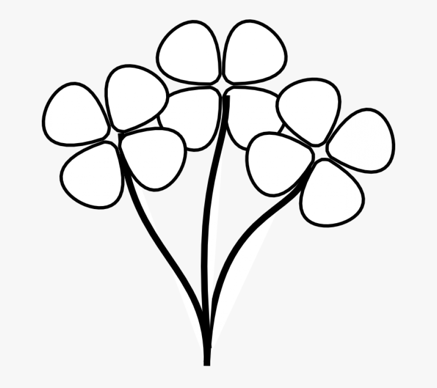 Clipart Flowers Spa - Clip Art Black And White Flowers, Transparent Clipart