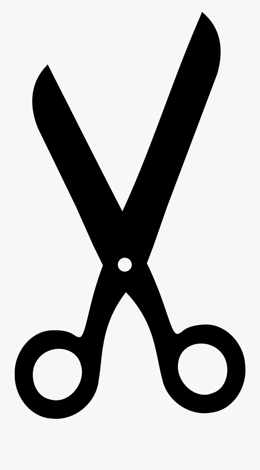 Scissors Silhouette - Scissors Silhouette Free Png, Transparent Clipart