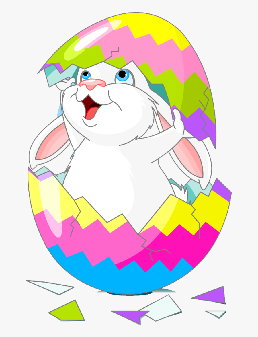 Easter Bunny Clipart Small , Png Download - Easter Bunny In Egg Clipart, Transparent Clipart