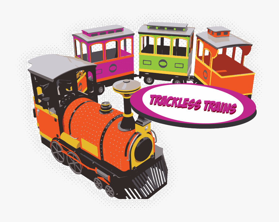 Electric Trackless Trains For Sale From Kid Steam - Trackless Train Clipart, Transparent Clipart