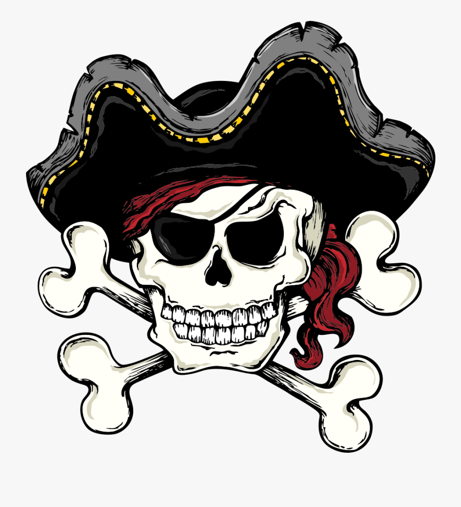 Skull And Bones Skull And Crossbones Piracy Clip Art - Pirate Skull And Crossbones Clipart, Transparent Clipart