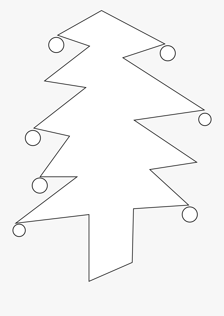 Christmas Tree Black And White Christmas Tree Clip - Christmas Tree, Transparent Clipart