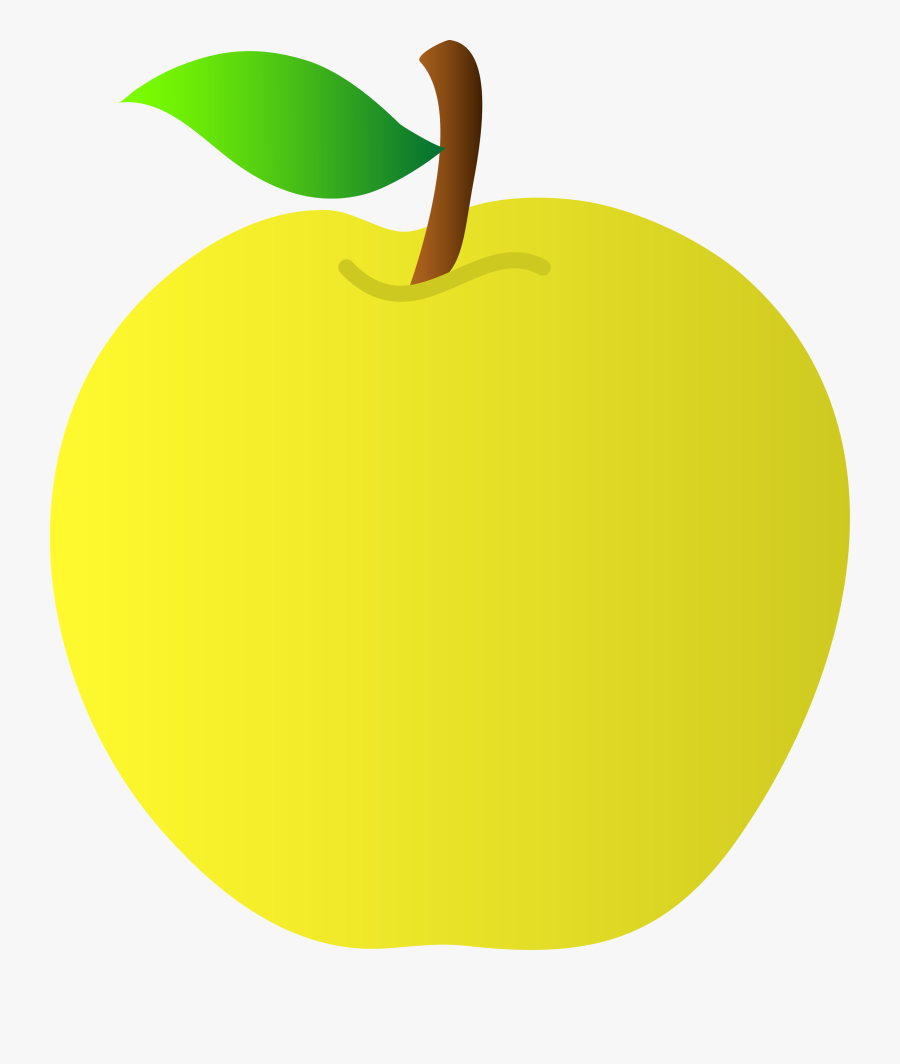 Yellow Apple Clipart Transparent Background, Transparent Clipart