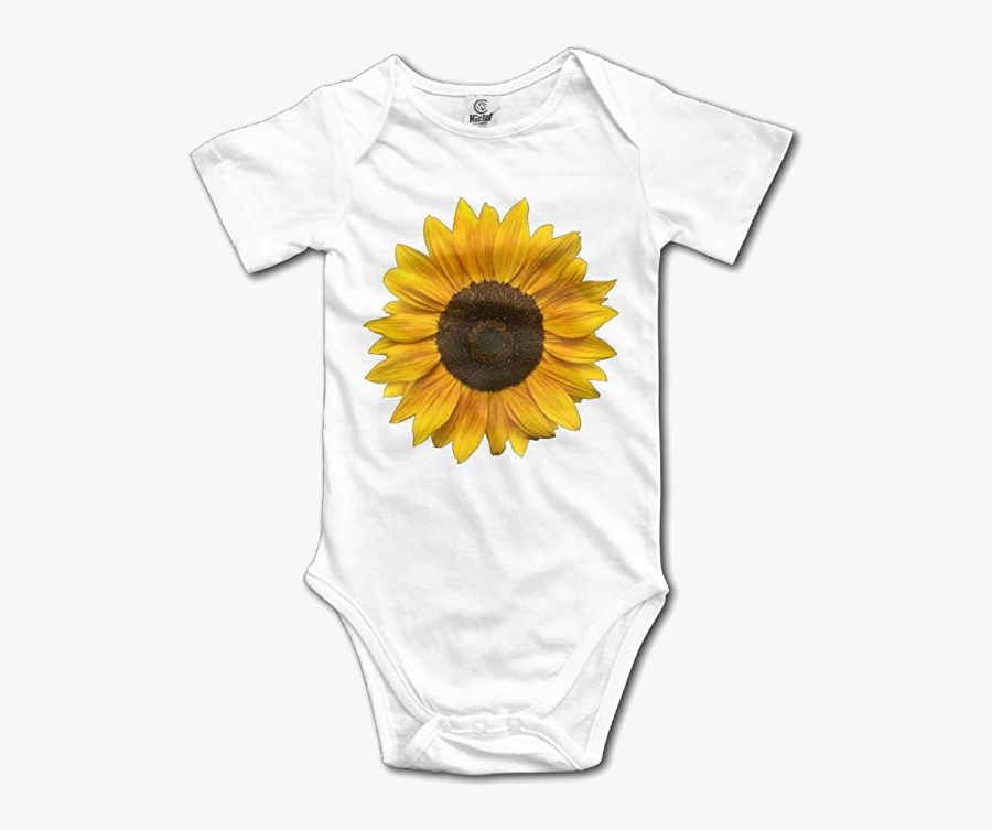 Sunflower Clipart Style Short Sleeve Cute Vintage Baby - Shiba Inu Shirt For Baby, Transparent Clipart