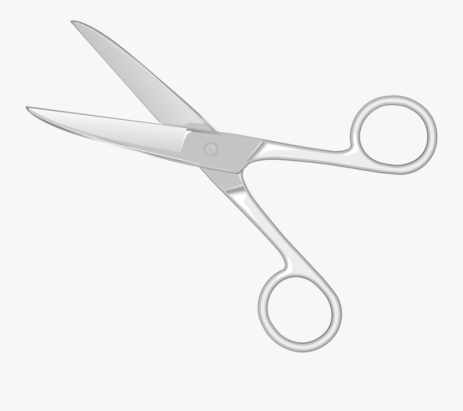 Scissors Free To Use Clipart - Black And White Cliparts Of Metal, Transparent Clipart