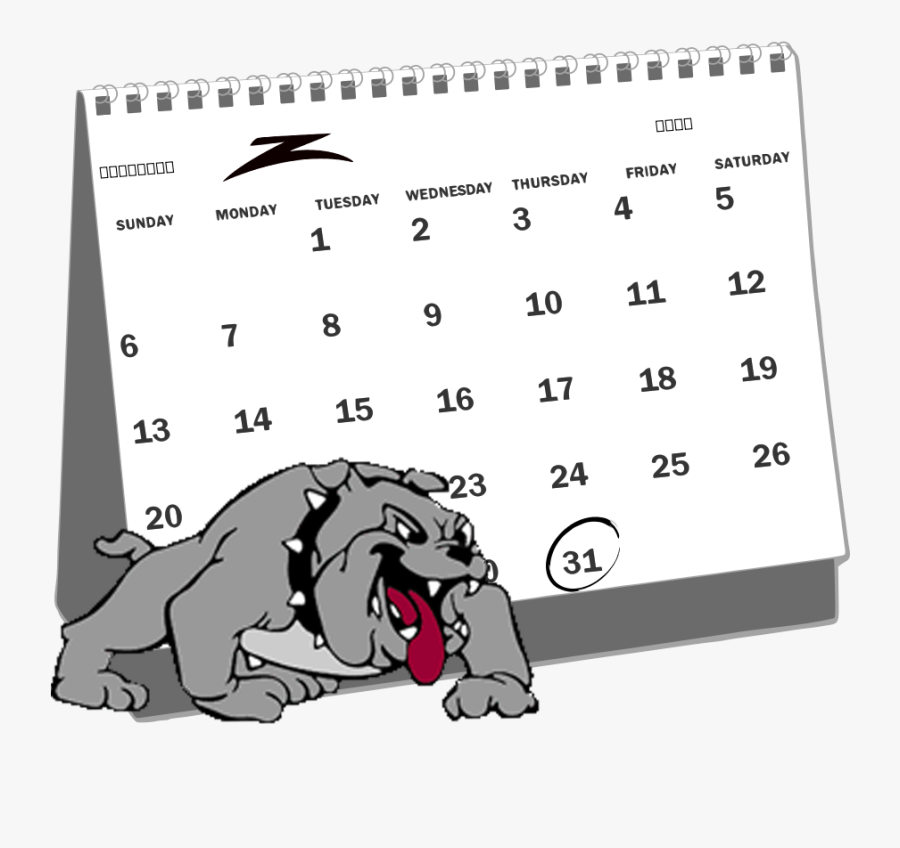 December Calendar For Art, Transparent Clipart