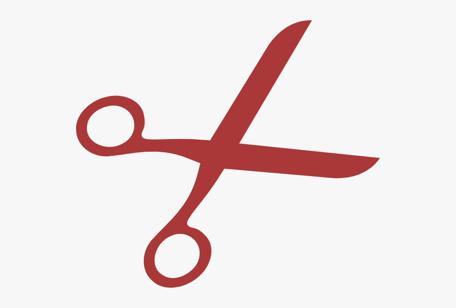 Red Scissor Clip Art, Transparent Clipart