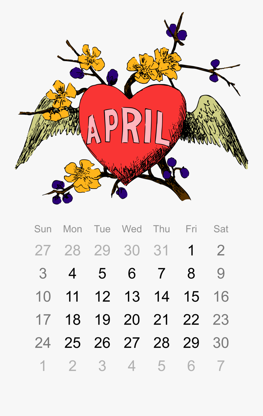 Clipart 6 April Calendar - Julius Caesar Calendar, Transparent Clipart
