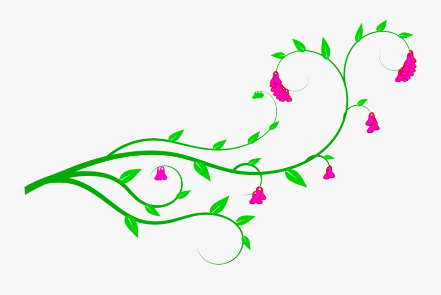 Sunflower Clipart Vine - Flower Vines Clip Art, Transparent Clipart
