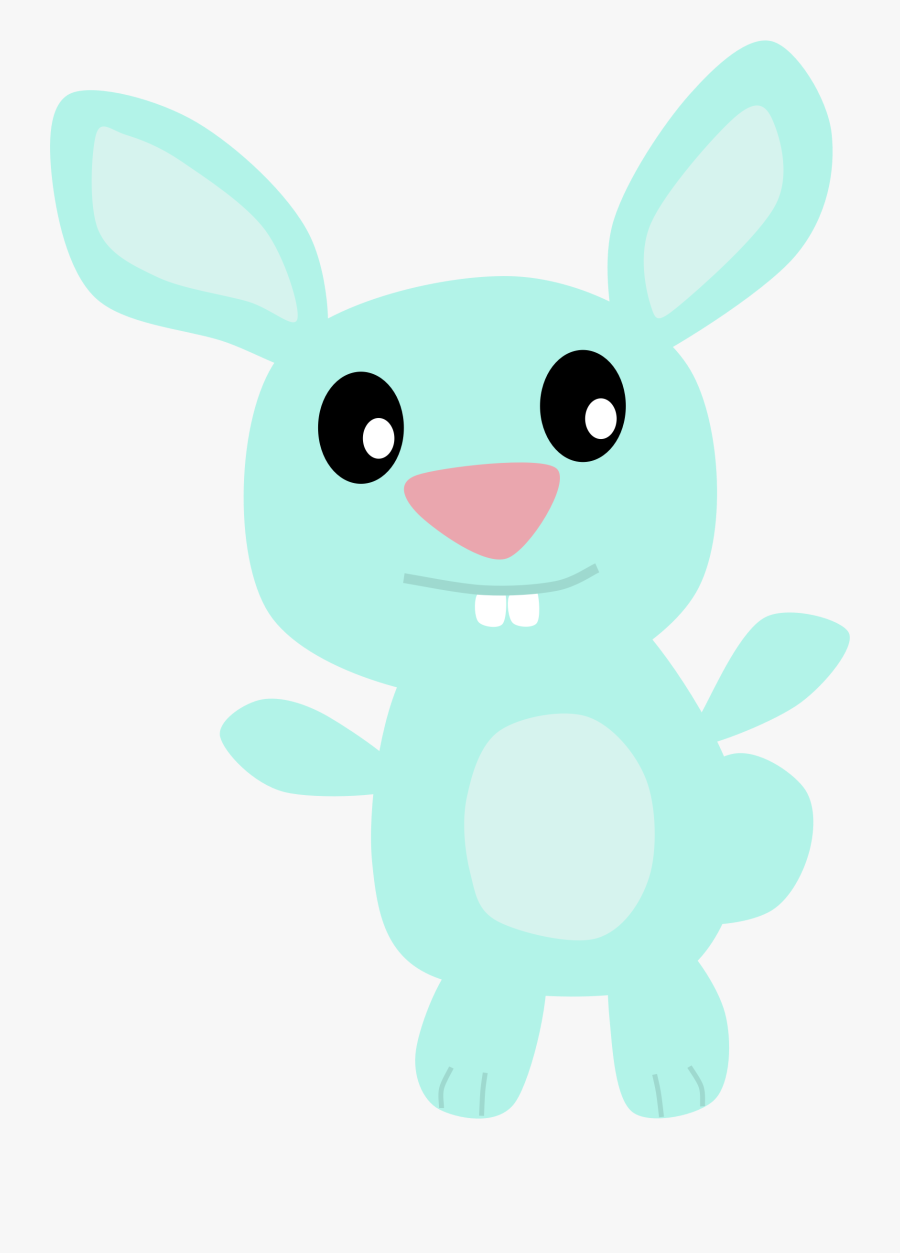 Clipart - - Blue Bunny Clipart, Transparent Clipart