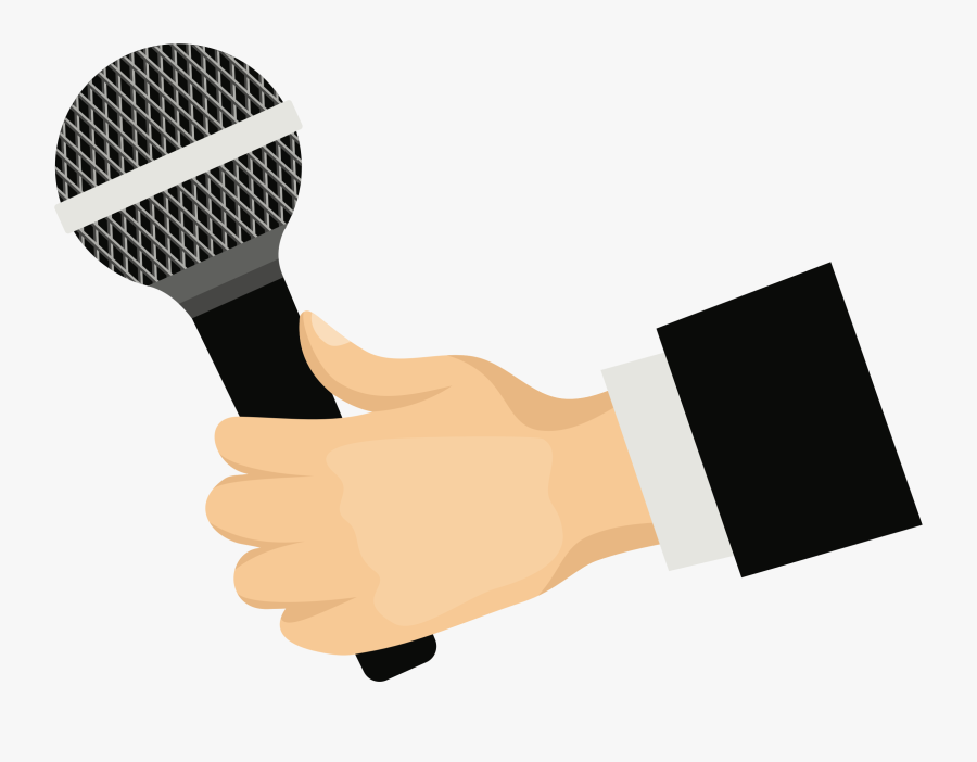 Microphone In Hand Clipart , Png Download - Microphone With Hand Clipart, Transparent Clipart