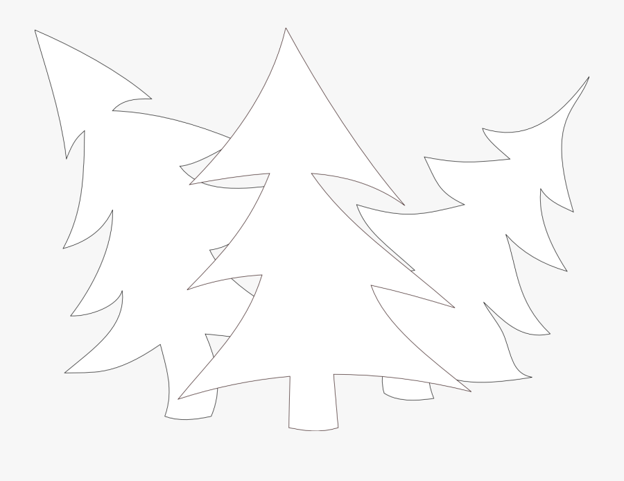Christmas Tree Black And White Black And White Christmas - Illustration, Transparent Clipart