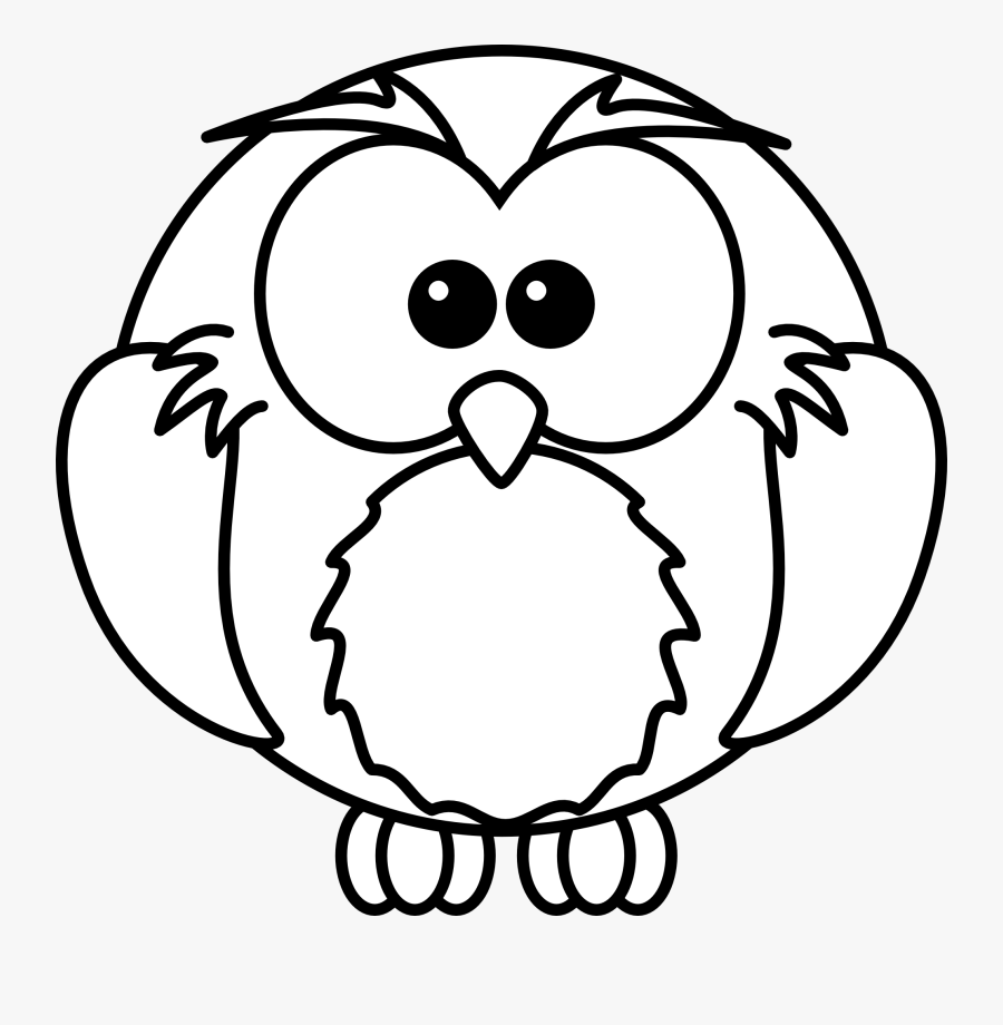 Black And White Owl Clip Art - Animal Black And White Clipart, Transparent Clipart