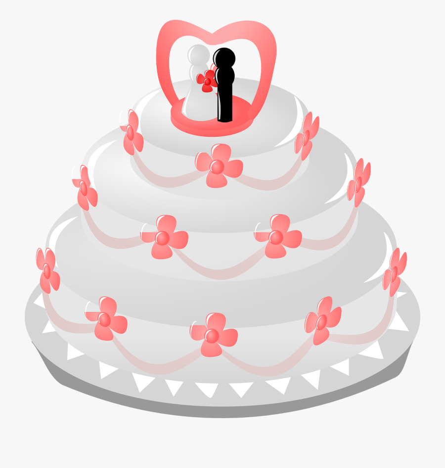 Cake Vector Wedding, Transparent Clipart
