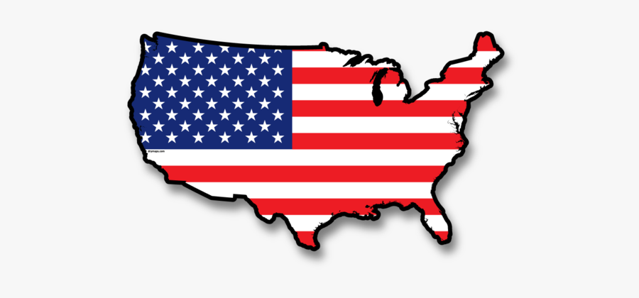 Usa Wall Map Art - Flag Of Australia And America, Transparent Clipart