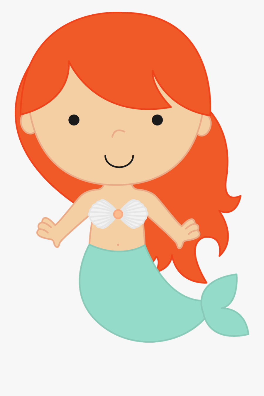 Cute Mermaids Clip Art, Transparent Clipart