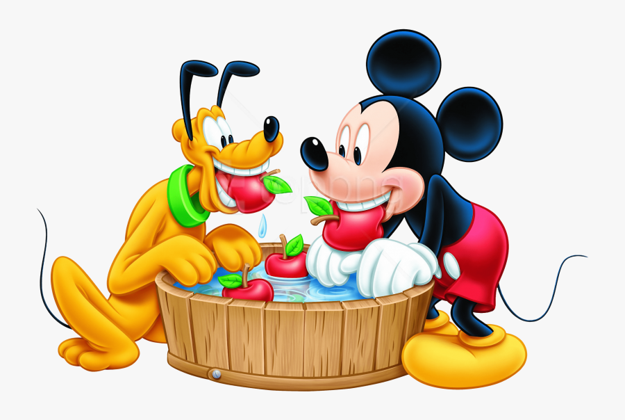 Mickey And Friends Images Daisy Duck Clipart Wallpaper - Bobbing For Apples Cartoon, Transparent Clipart