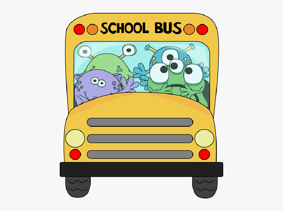 School Bus Images Funny - School Bus Front Clipart, Transparent Clipart