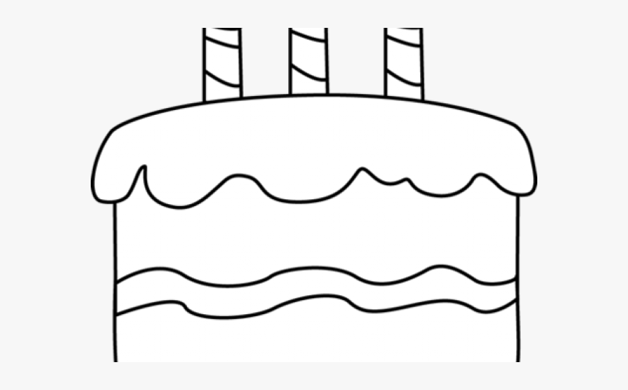 Birthday Cake Clipart Outline, Transparent Clipart