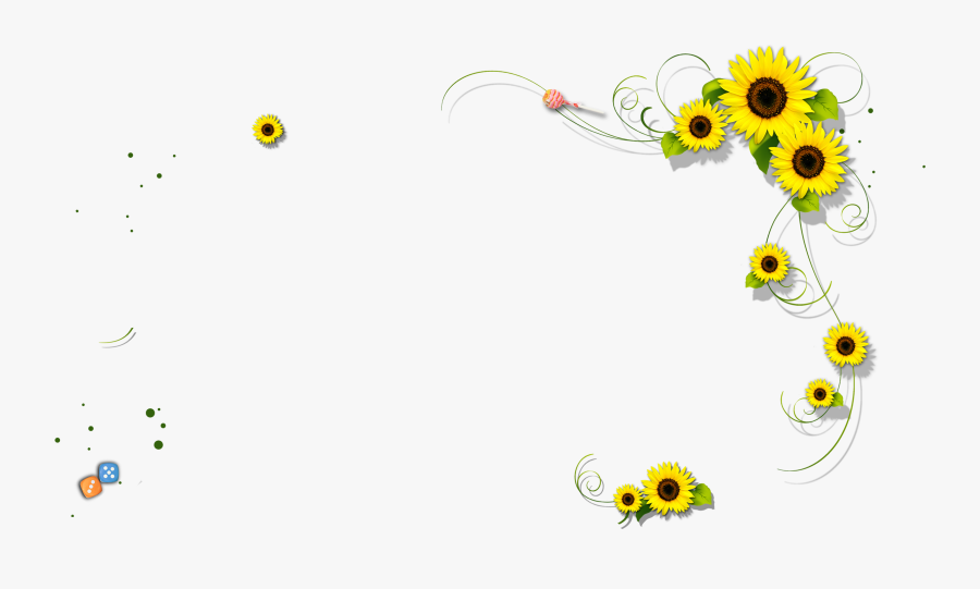Jpg Freeuse Stock Sunflower Border Clipart - Clear Background Sunflower Border Png, Transparent Clipart