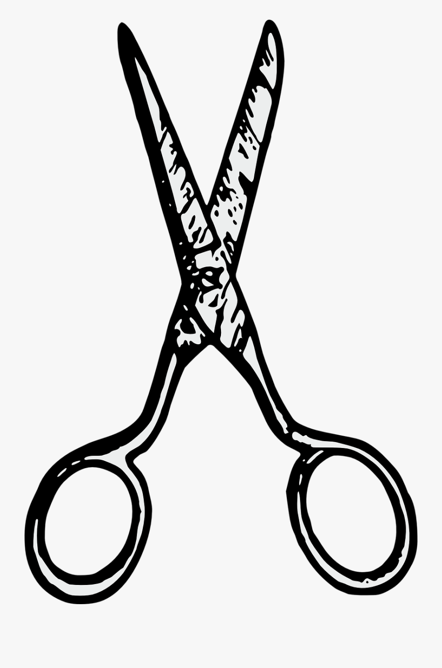 Scissors Clipart Lever - Tesoura De Barbeiro Desenho Png, Transparent Clipart