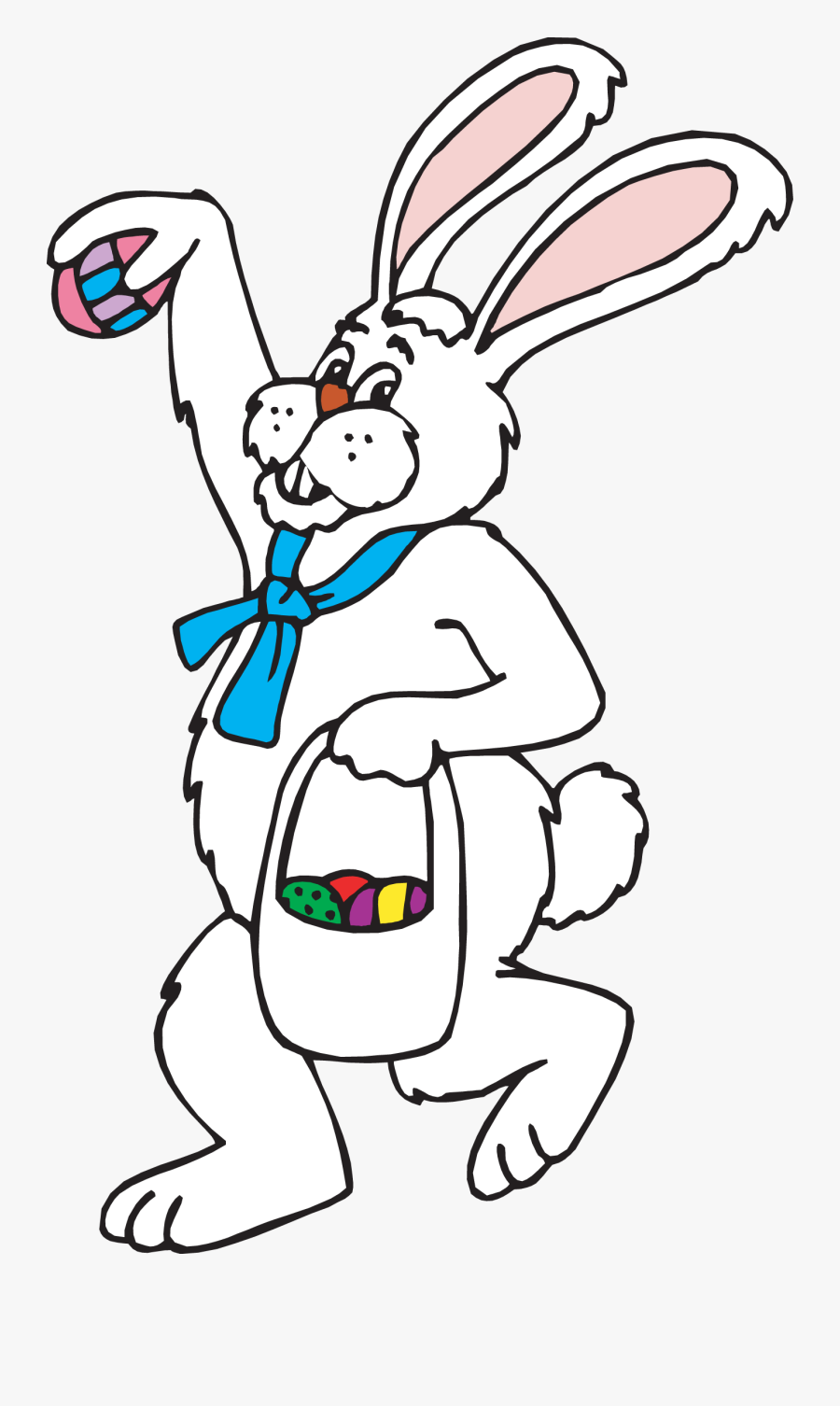 Easter Bunny Clipart - Easter Bunny Clipart Black And White, Transparent Clipart