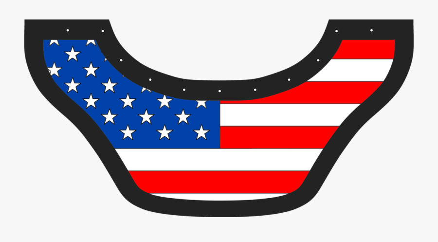 Usa Flag Bib - Emblem, Transparent Clipart