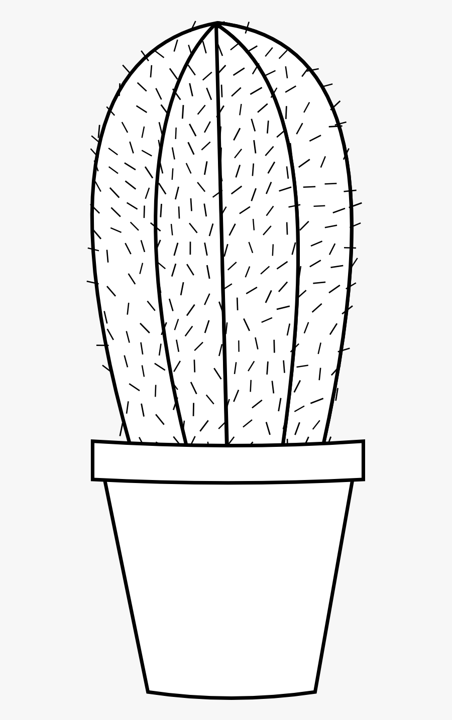 Cactus Clipart Black And - Cactus Clipart Black And White Free, Transparent Clipart