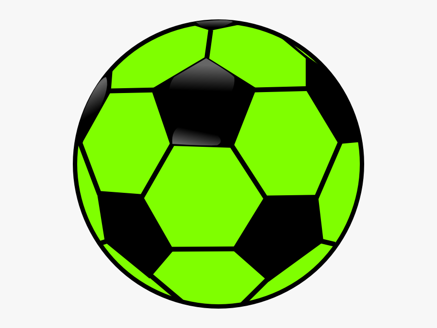 Lime Green Soccer Ball, Transparent Clipart