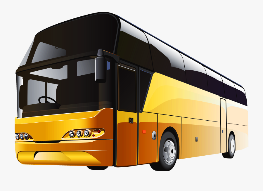 Yellow Bus Png Clipart - Transparent Background Bus Clip Art, Transparent Clipart