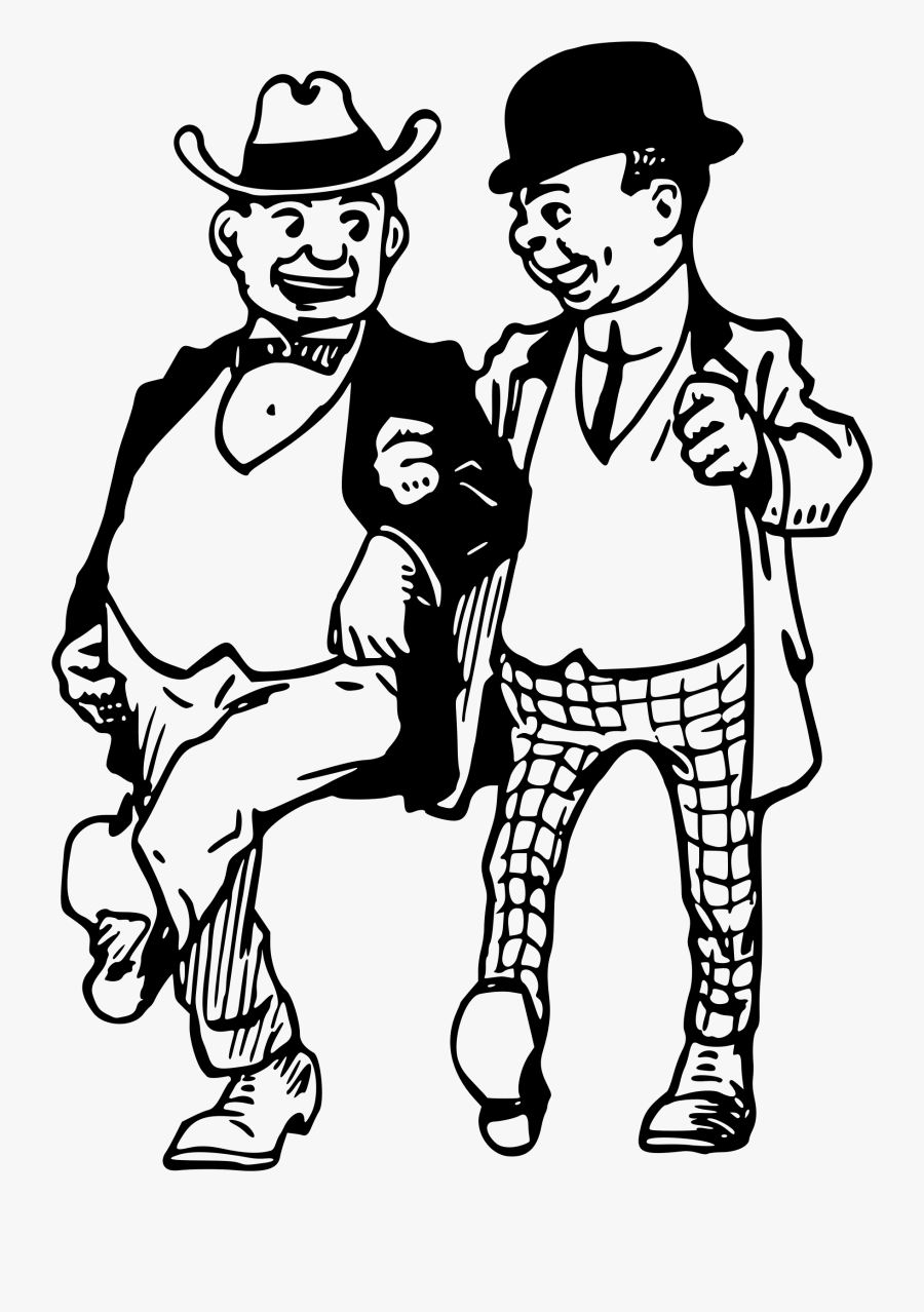 Transparent Line Friends Png - Friendship Clipart Black And White, Transparent Clipart