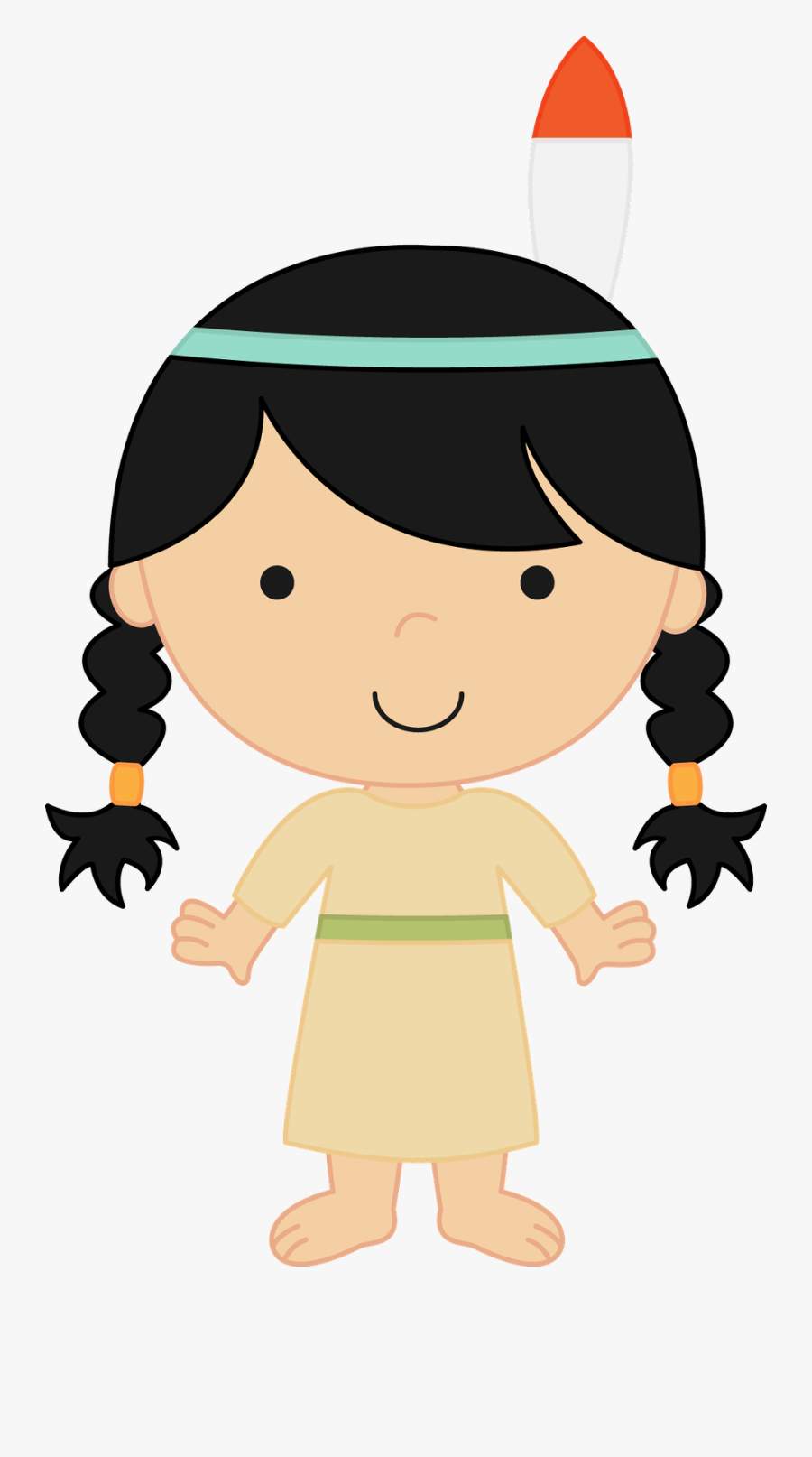 Neverland Friends Clipart - Cute Indian Clipart, Transparent Clipart