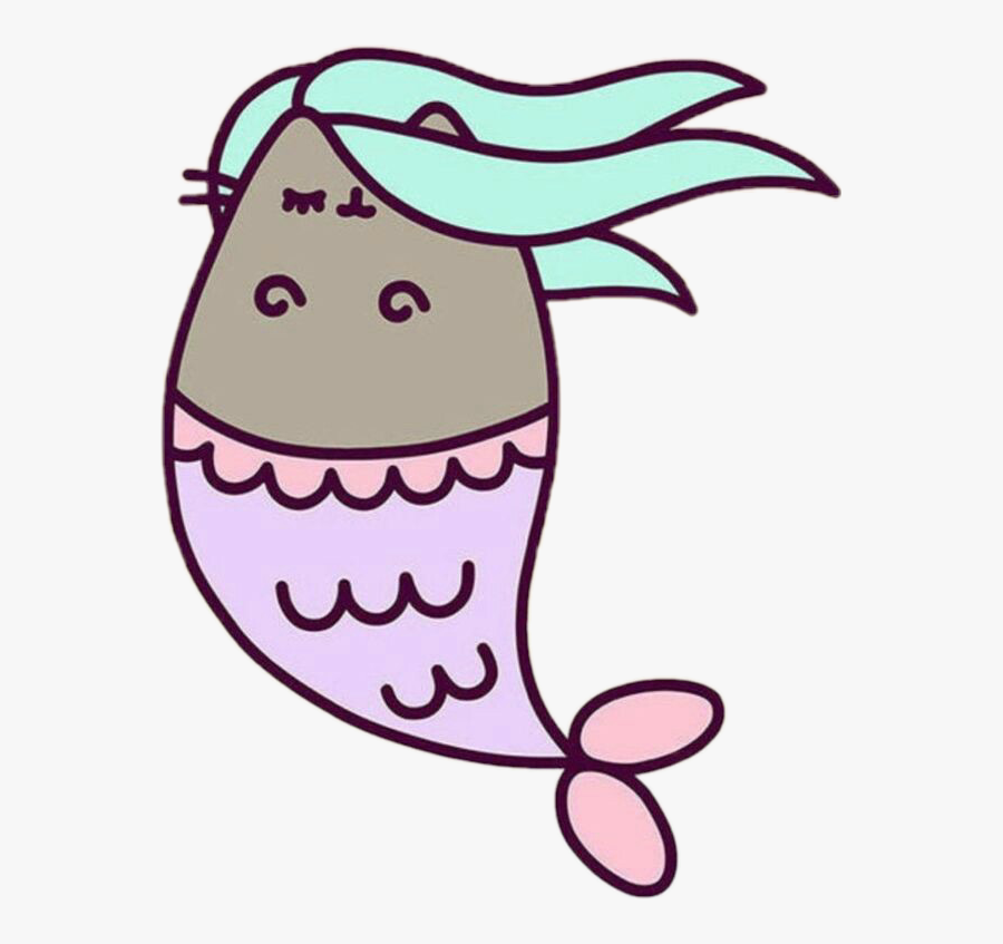 Pusheen Cat Clipart Mermaid - Pusheen Mermaid, Transparent Clipart
