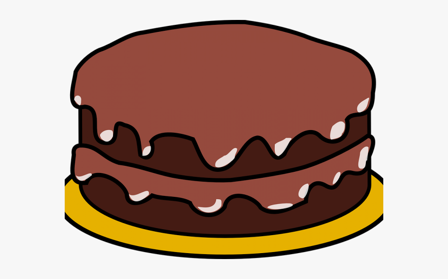 Chocolate Cake Clipart Vector - Birthday Cake With 3 Candles, Transparent Clipart