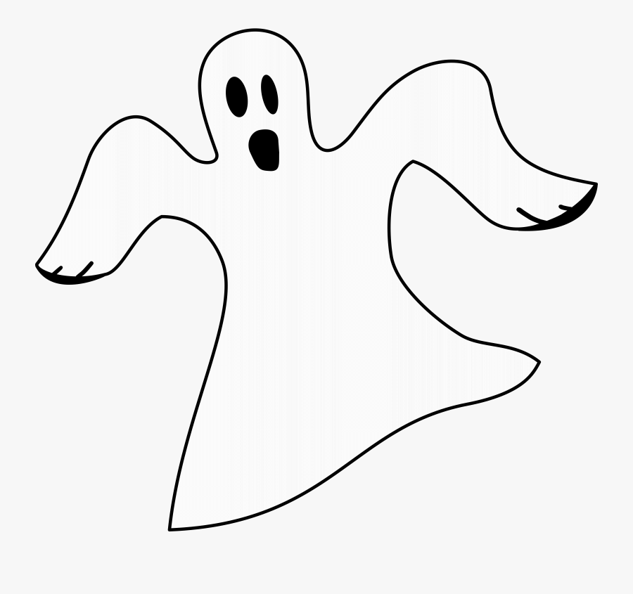 Ghost Clipart Png - White Ghost, Transparent Clipart